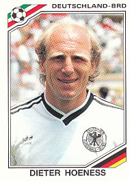 Dieter Hoeness WC 1986 Germany samolepka Panini World Cup Story #194